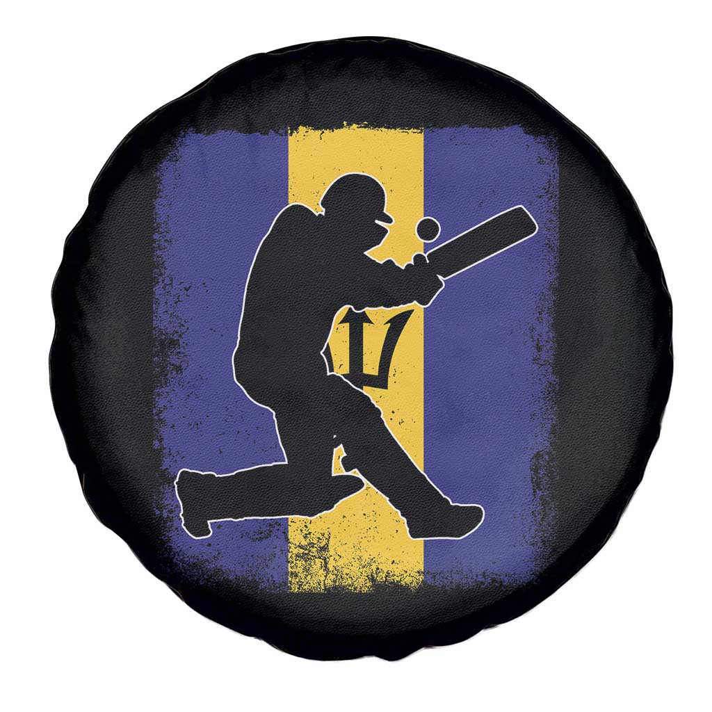 Barbados Cricket Spare Tire Cover Retro Vintage Sport Bajan Flag West Indies Cricket Fan TS10 Print Your Wear
