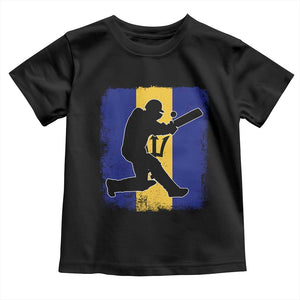 Barbados Cricket Toddler T Shirt Retro Vintage Sport Bajan Flag West Indies Cricket Fan TS10 Black Print Your Wear