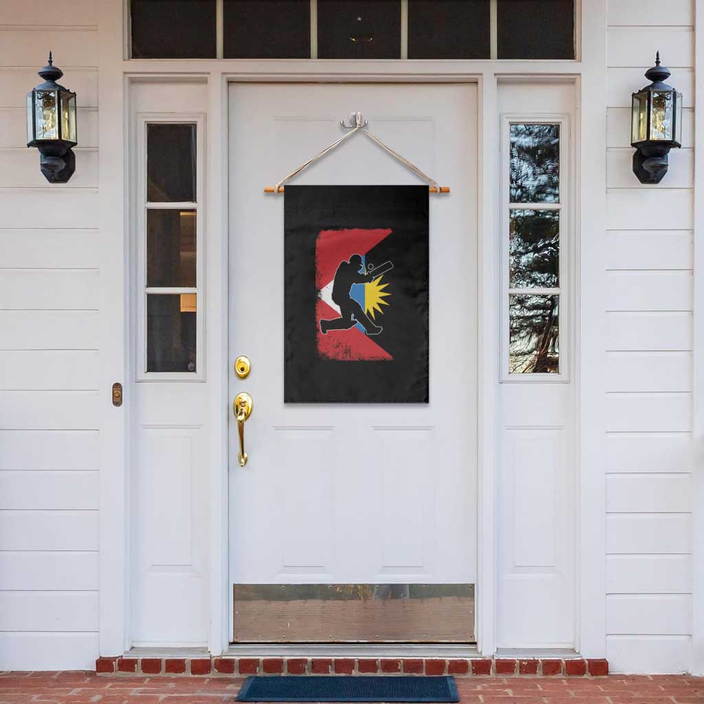 Antigua and Barbuda Cricket Garden Flag Retro Vintage Sport Antiguan Flag West Indies Cricket Fan TS10 Print Your Wear