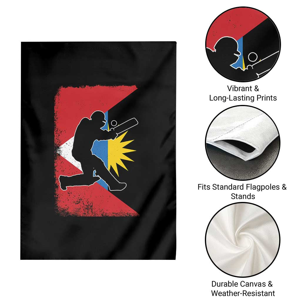 Antigua and Barbuda Cricket Garden Flag Retro Vintage Sport Antiguan Flag West Indies Cricket Fan TS10 Print Your Wear