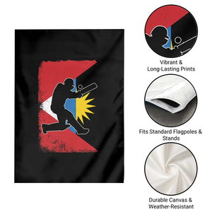 Antigua and Barbuda Cricket Garden Flag Retro Vintage Sport Antiguan Flag West Indies Cricket Fan TS10 Print Your Wear