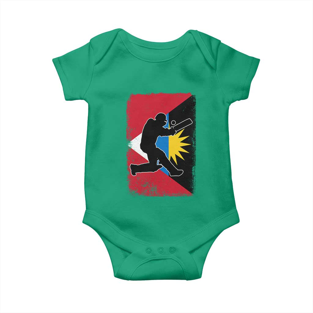 Antigua and Barbuda Cricket Baby Onesie Retro Vintage Sport Antiguan Flag West Indies Cricket Fan TS10 Irish Green Print Your Wear