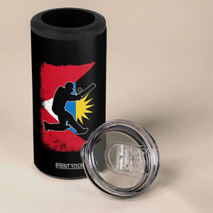 Antigua and Barbuda Cricket 4 in 1 Can Cooler Tumbler Retro Vintage Sport Antiguan Flag West Indies Cricket Fan TS10 Print Your Wear