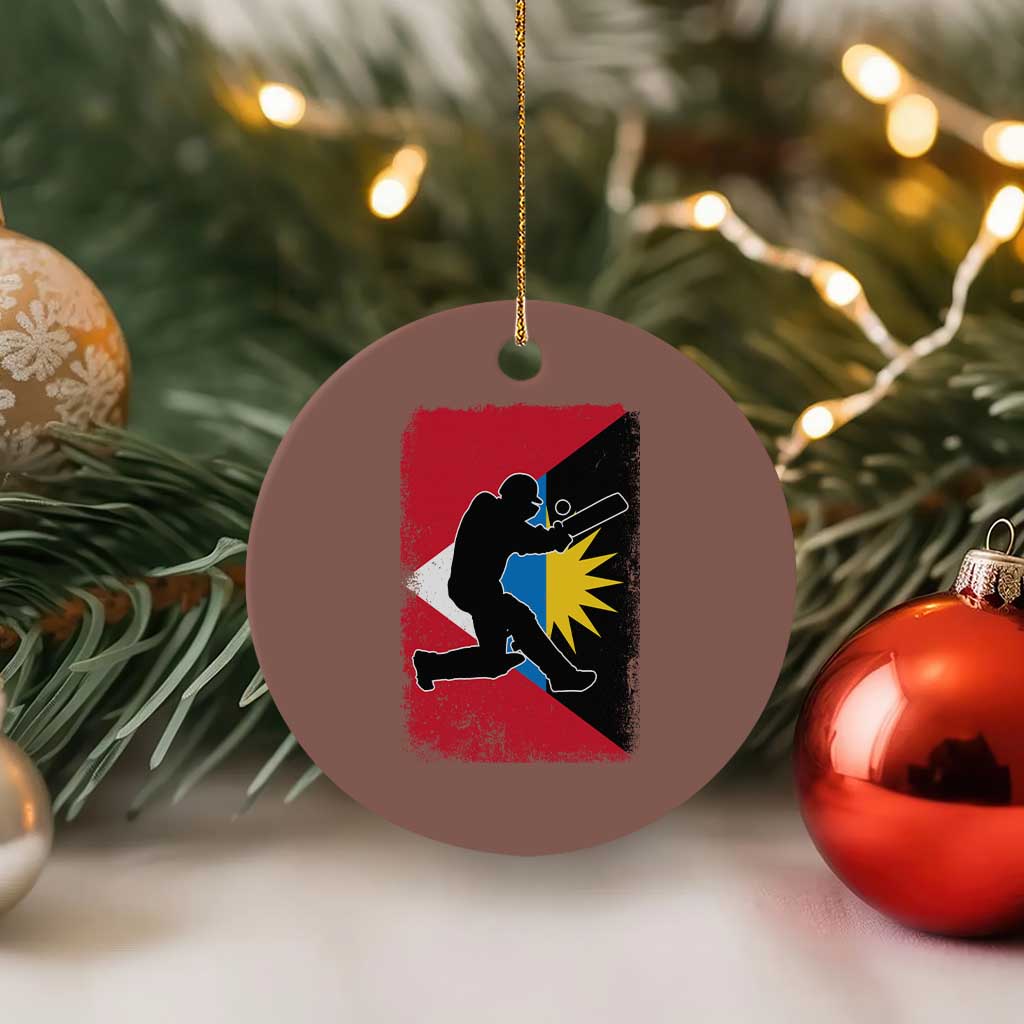 Antigua and Barbuda Cricket Ceramic Ornament Retro Vintage Sport Antiguan Flag West Indies Cricket Fan TS10 1pc Mocha Print Your Wear