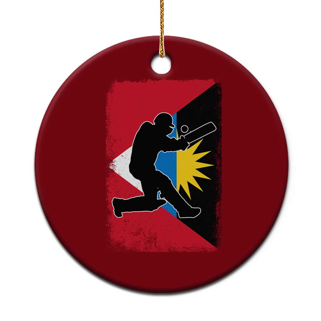 Antigua and Barbuda Cricket Ceramic Ornament Retro Vintage Sport Antiguan Flag West Indies Cricket Fan TS10 1pc Red Print Your Wear