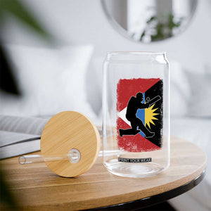 Antigua and Barbuda Cricket Glass Can Retro Vintage Sport Antiguan Flag West Indies Cricket Fan TS10 Print Your Wear