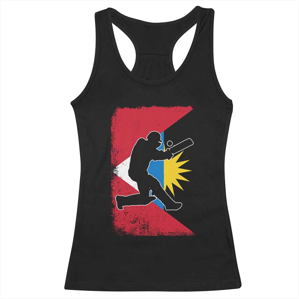Antigua and Barbuda Cricket Racerback Tank Top Retro Vintage Sport Antiguan Flag West Indies Cricket Fan TS10 Black Print Your Wear