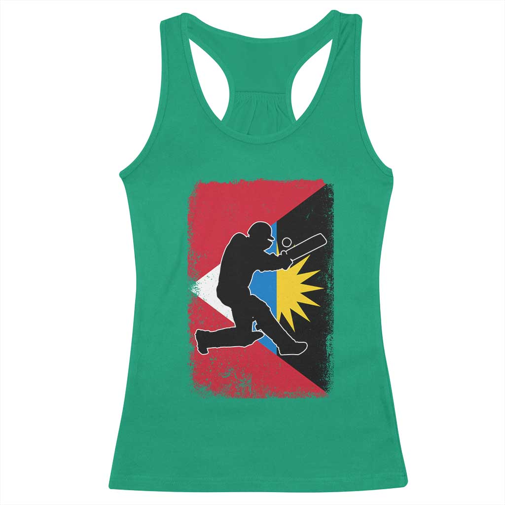 Antigua and Barbuda Cricket Racerback Tank Top Retro Vintage Sport Antiguan Flag West Indies Cricket Fan TS10 Irish Green Print Your Wear