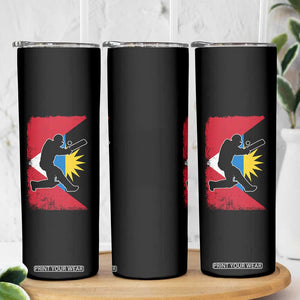 Antigua and Barbuda Cricket Skinny Tumbler Retro Vintage Sport Antiguan Flag West Indies Cricket Fan TS10 Print Your Wear
