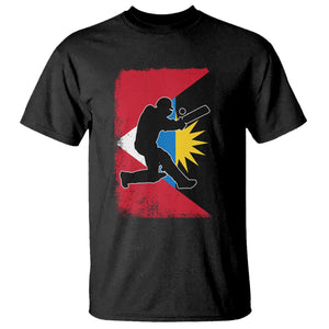 Antigua and Barbuda Cricket T Shirt Retro Vintage Sport Antiguan Flag West Indies Cricket Fan TS10 Black Print Your Wear