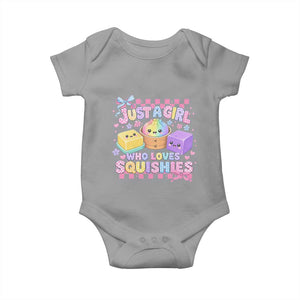 Just A Girl Who Loves Squishies Baby Onesie Cute Kawaii Dumpling Graphic Coquette Bow Girls