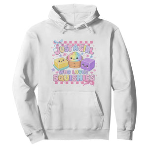 Just A Girl Who Loves Squishies Hoodie Cute Kawaii Dumpling Graphic Coquette Bow Girls
