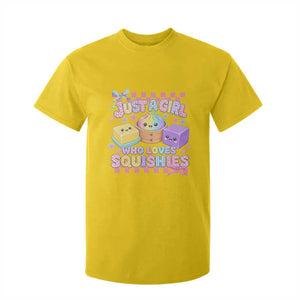 Just A Girl Who Loves Squishies T Shirt For Kid Cute Kawaii Dumpling Graphic Coquette Bow Girls