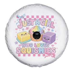Just A Girl Who Loves Squishies Spare Tire Cover Cute Kawaii Dumpling Graphic Coquette Bow Girls TS10 Print Your Wear