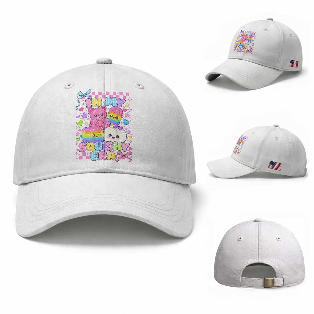 In My Squishy Era Baseball Cap Cute Kawaii Pastel Dumpling Graphic