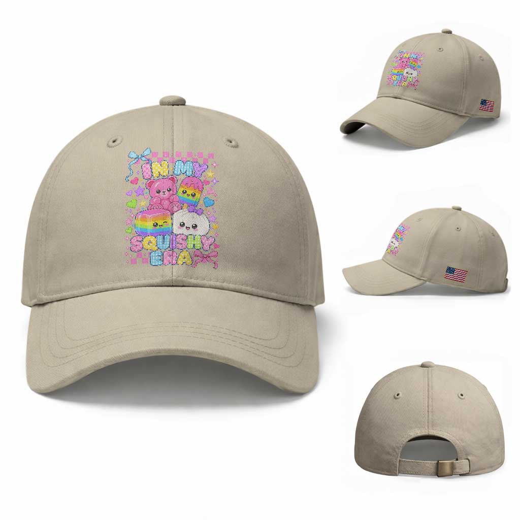 In My Squishy Era Baseball Cap Cute Kawaii Pastel Dumpling Graphic