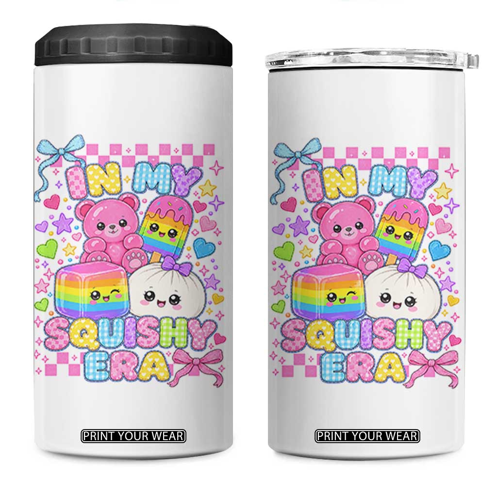 In My Squishy Era 4 in 1 Can Cooler Tumbler Cute Kawaii Pastel Dumpling Graphic TS10 One Size: 16 oz White Print Your Wear