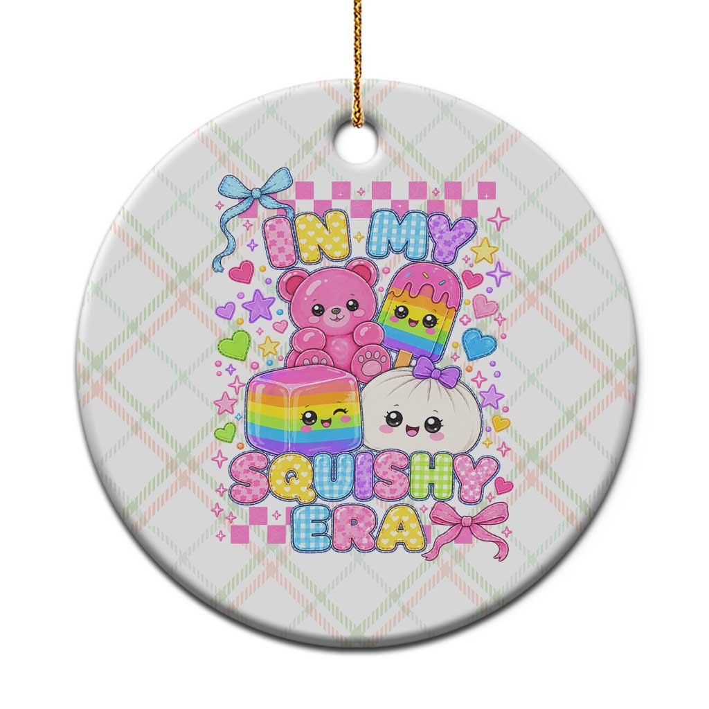 In My Squishy Era Ceramic Ornament Cute Kawaii Pastel Dumpling Graphic