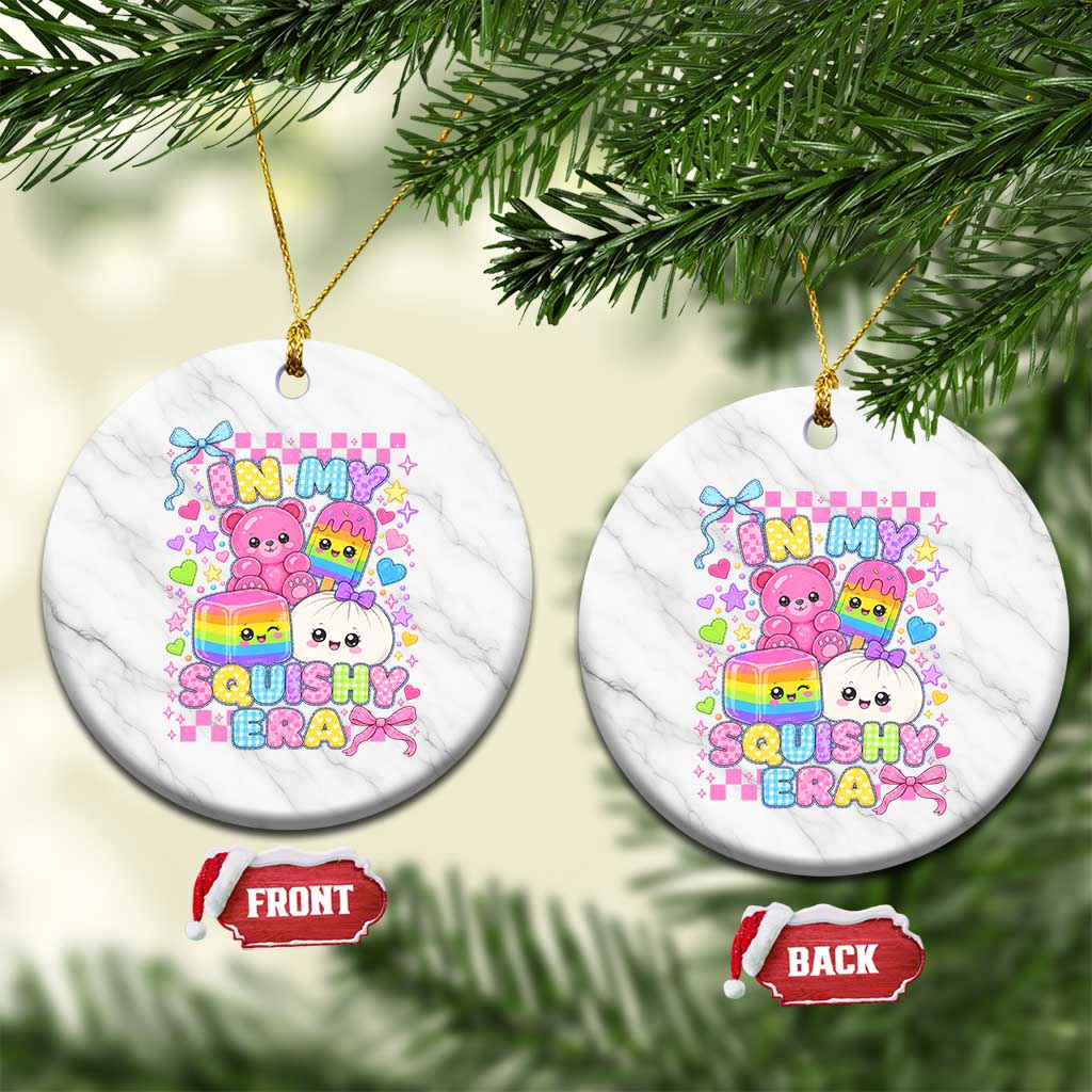 In My Squishy Era Ceramic Ornament Cute Kawaii Pastel Dumpling Graphic