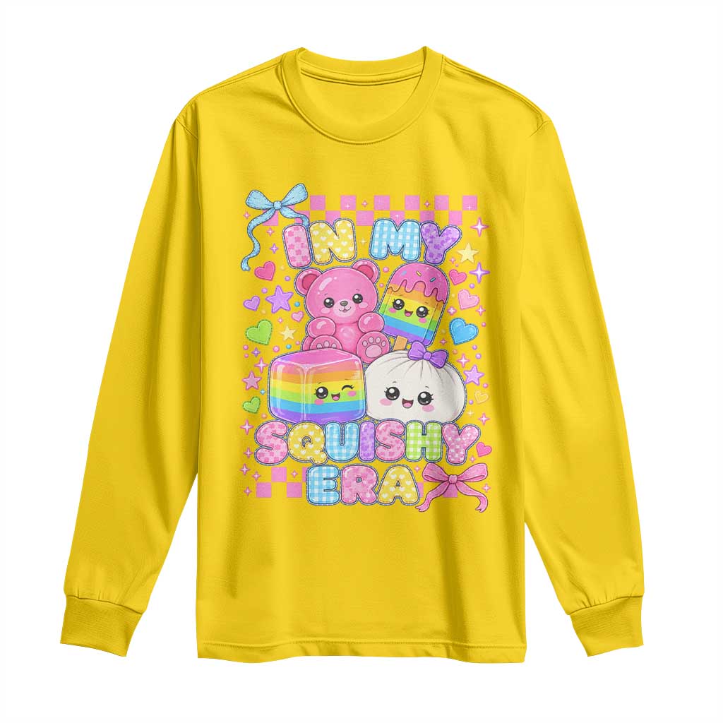 In My Squishy Era Long Sleeve Shirt Cute Kawaii Pastel Dumpling Graphic