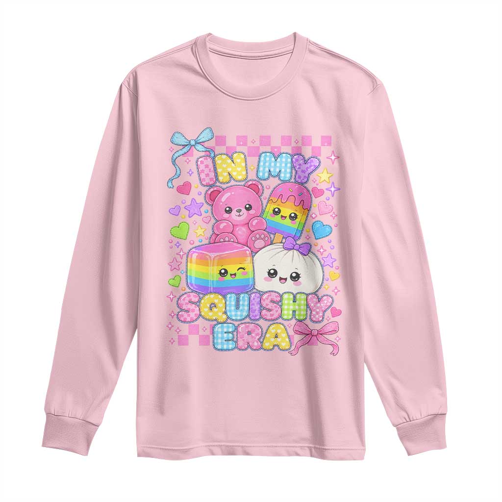 In My Squishy Era Long Sleeve Shirt Cute Kawaii Pastel Dumpling Graphic
