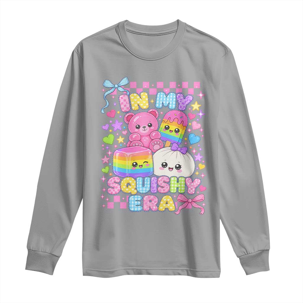 In My Squishy Era Long Sleeve Shirt Cute Kawaii Pastel Dumpling Graphic