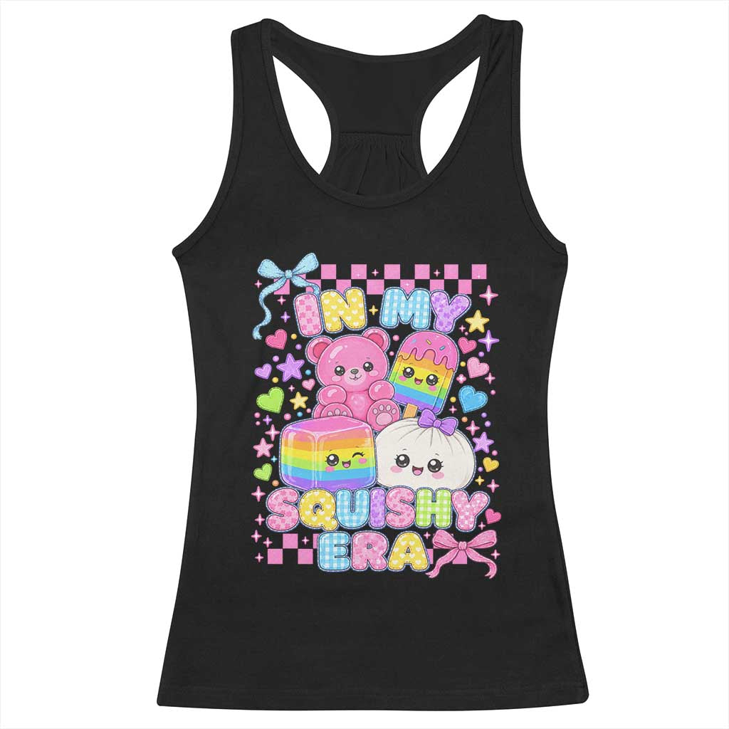 In My Squishy Era Racerback Tank Top Cute Kawaii Pastel Dumpling Graphic