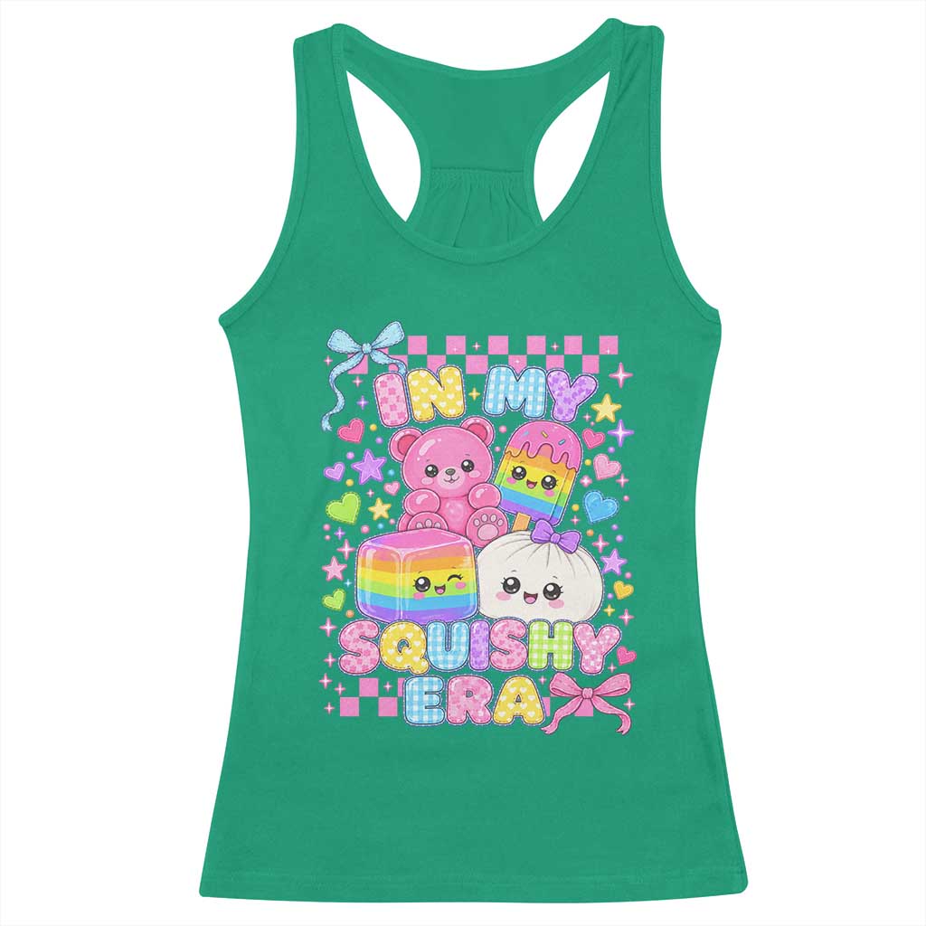 In My Squishy Era Racerback Tank Top Cute Kawaii Pastel Dumpling Graphic