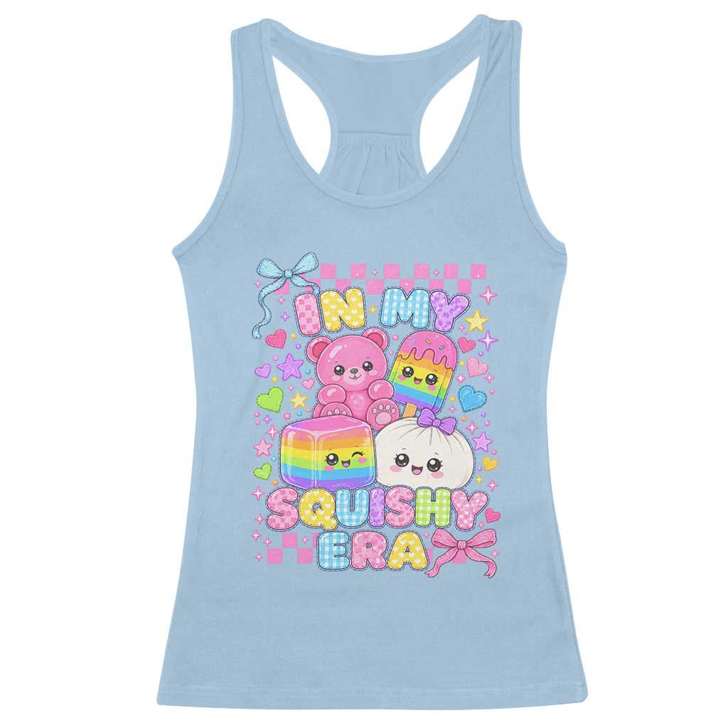 In My Squishy Era Racerback Tank Top Cute Kawaii Pastel Dumpling Graphic