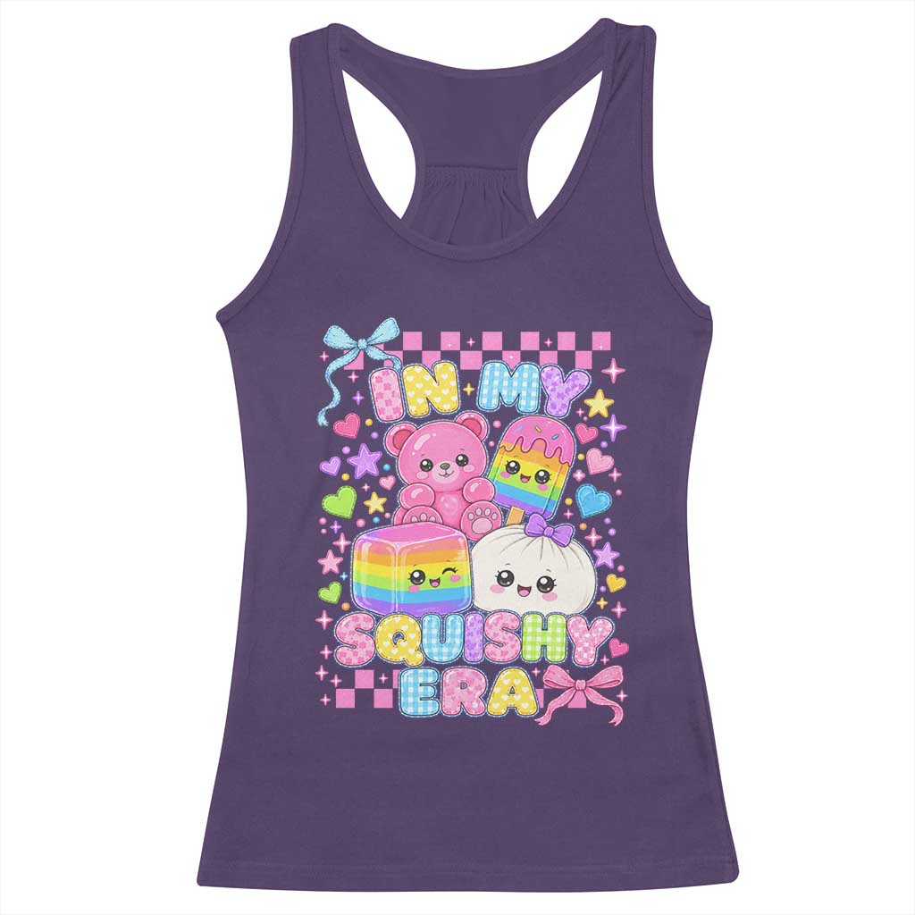 In My Squishy Era Racerback Tank Top Cute Kawaii Pastel Dumpling Graphic