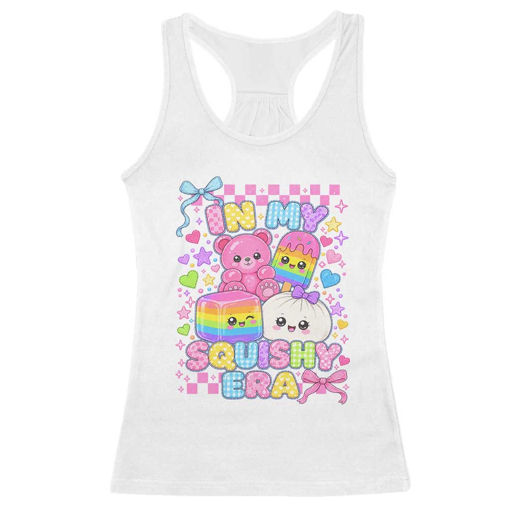 In My Squishy Era Racerback Tank Top Cute Kawaii Pastel Dumpling Graphic
