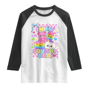 In My Squishy Era Raglan Shirt Cute Kawaii Pastel Dumpling Graphic