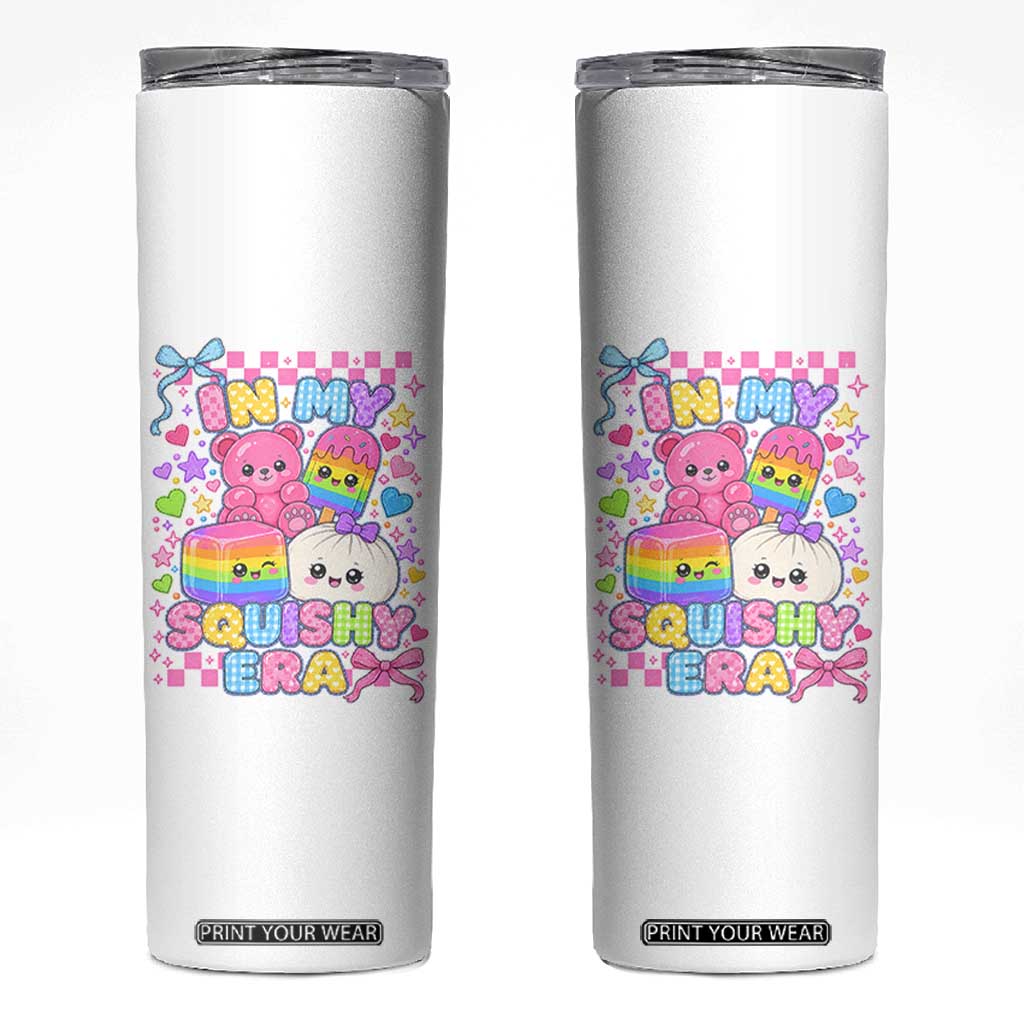 In My Squishy Era Skinny Tumbler Cute Kawaii Pastel Dumpling Graphic