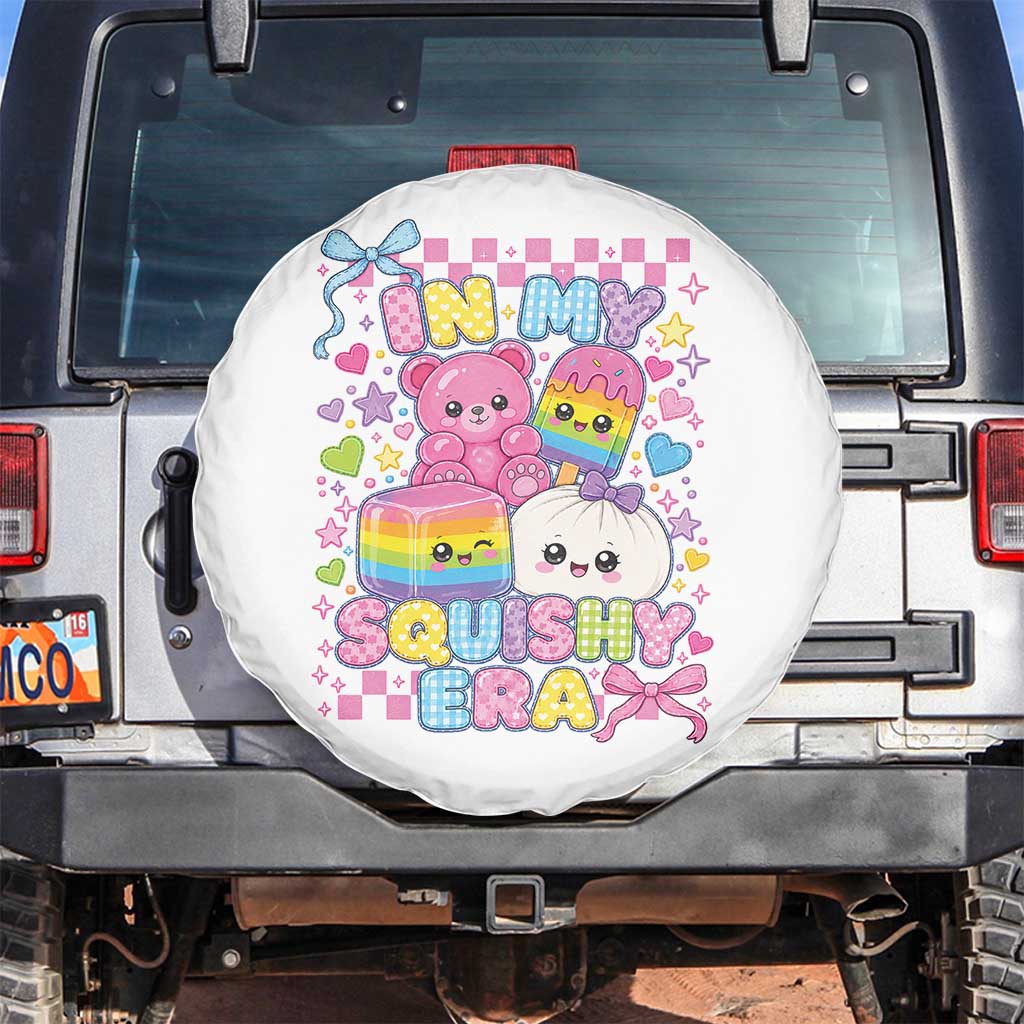 In My Squishy Era Spare Tire Cover Cute Kawaii Pastel Dumpling Graphic TS10 No hole White Print Your Wear