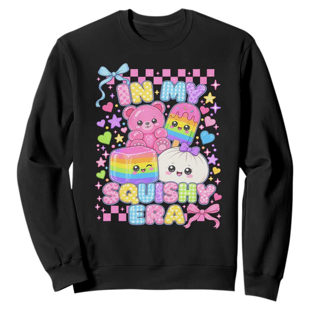 In My Squishy Era Sweatshirt Cute Kawaii Pastel Dumpling Graphic