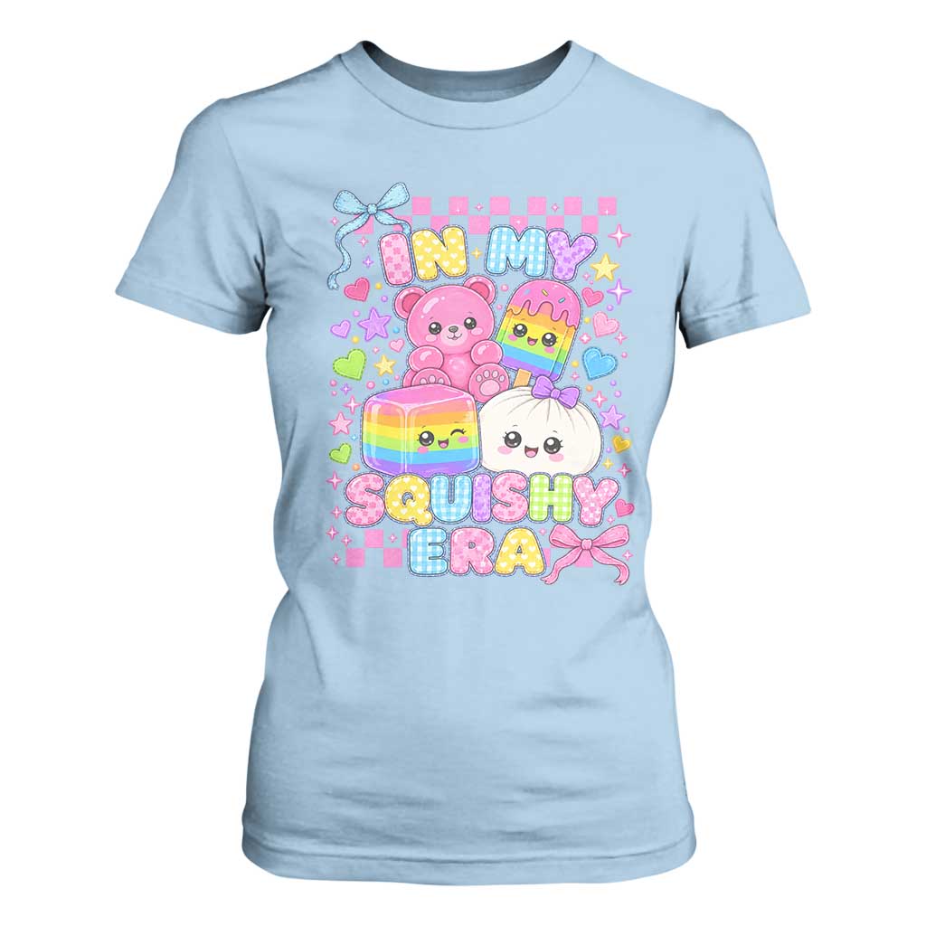 In My Squishy Era T Shirt For Women Cute Kawaii Pastel Dumpling Graphic
