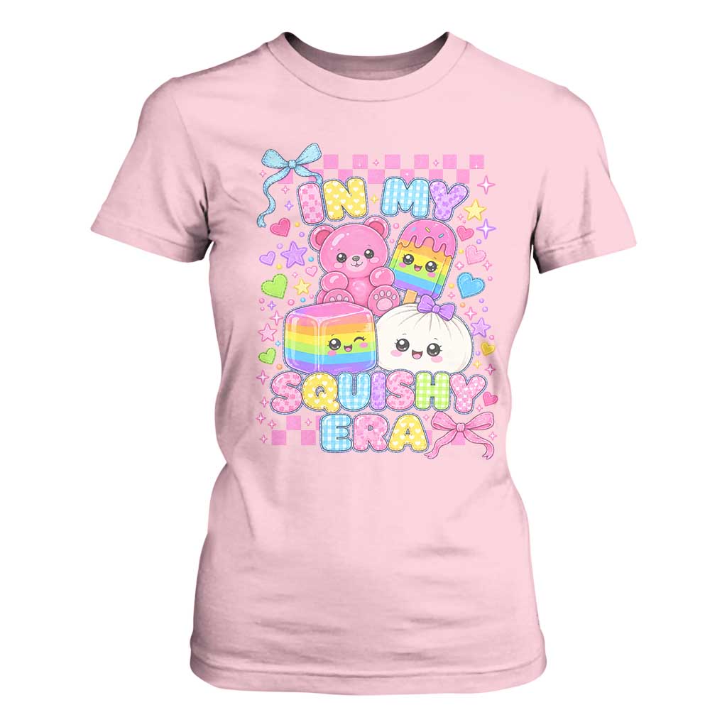In My Squishy Era T Shirt For Women Cute Kawaii Pastel Dumpling Graphic