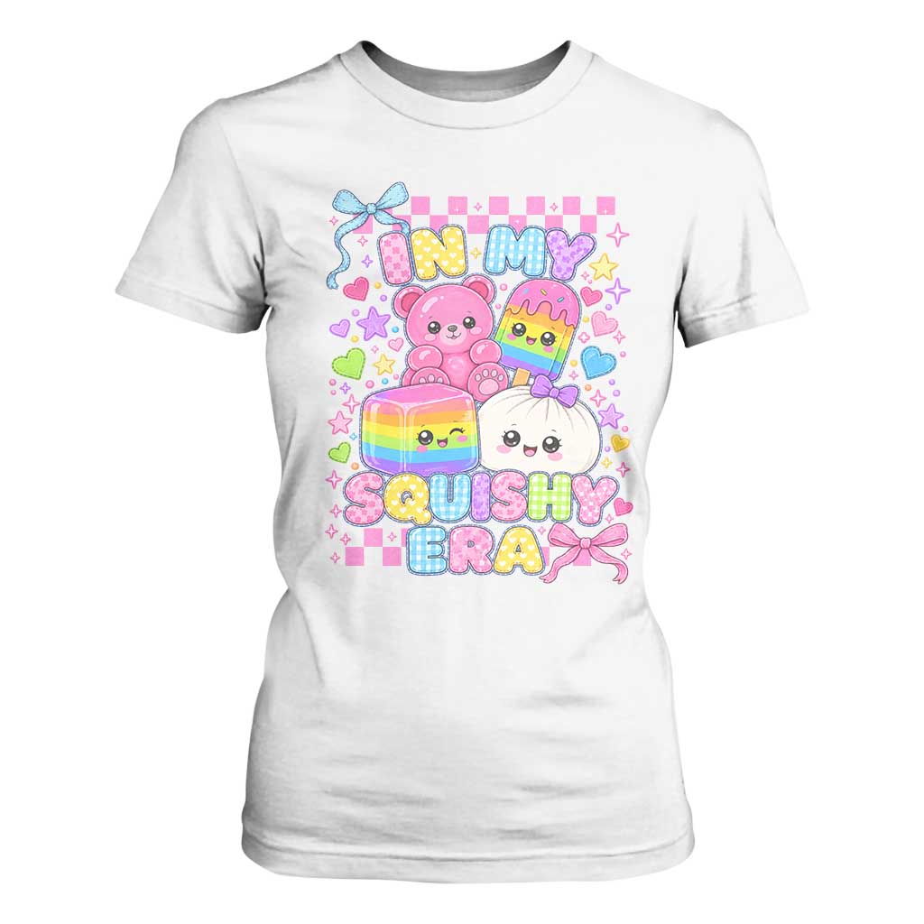 In My Squishy Era T Shirt For Women Cute Kawaii Pastel Dumpling Graphic