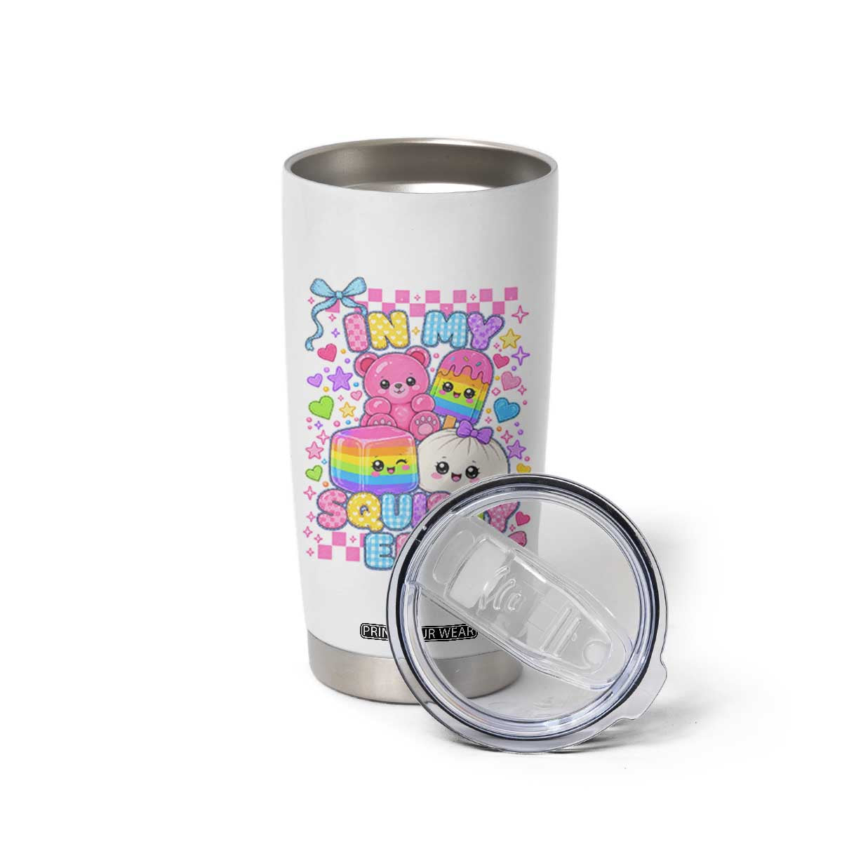 In My Squishy Era Tumbler Cup Cute Kawaii Pastel Dumpling Graphic