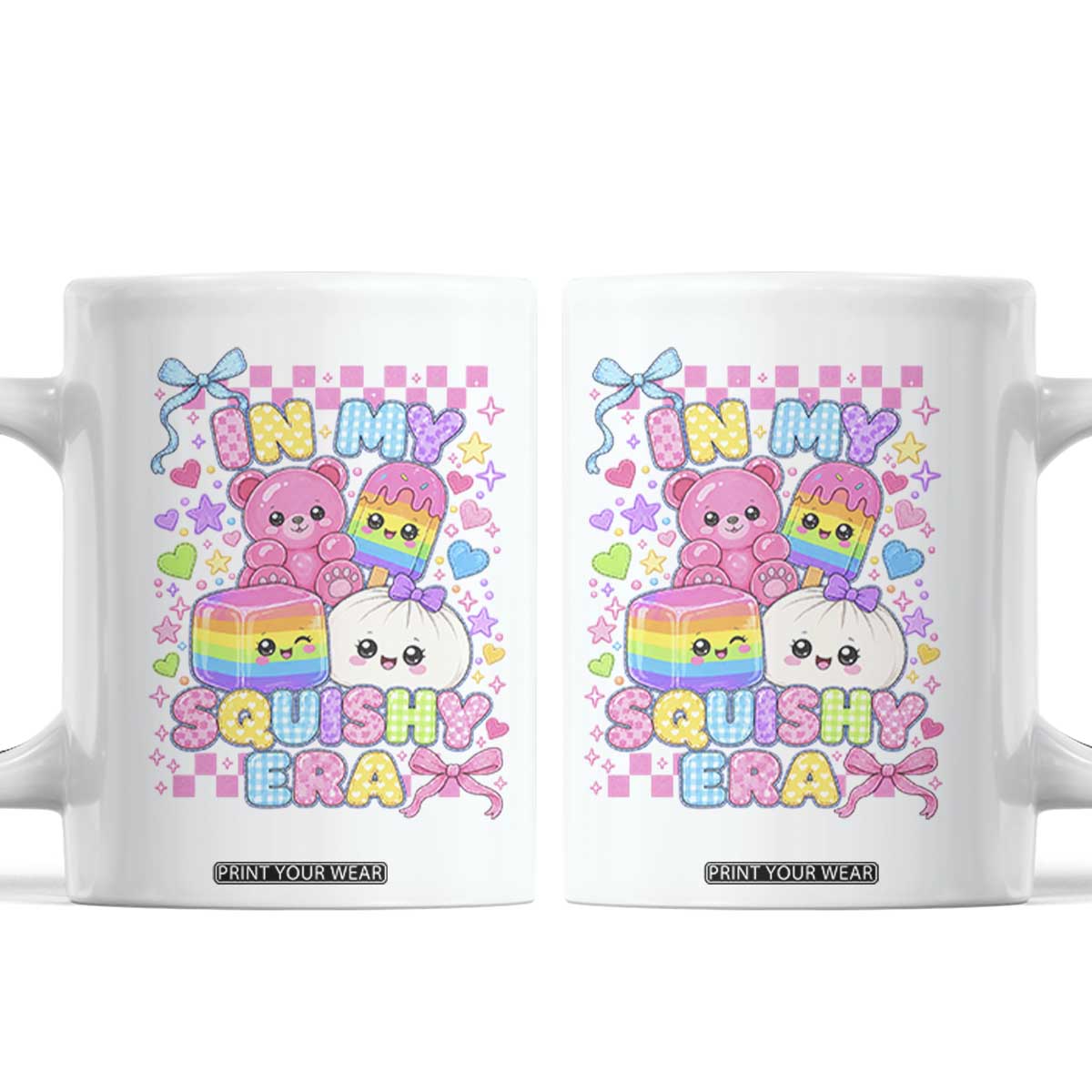 In My Squishy Era Coffee Mug Cute Kawaii Pastel Dumpling Graphic