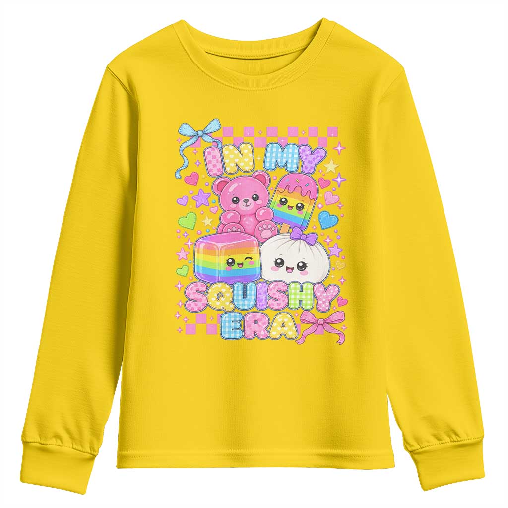 In My Squishy Era Youth Sweatshirt Cute Kawaii Pastel Dumpling Graphic