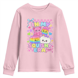 In My Squishy Era Youth Sweatshirt Cute Kawaii Pastel Dumpling Graphic