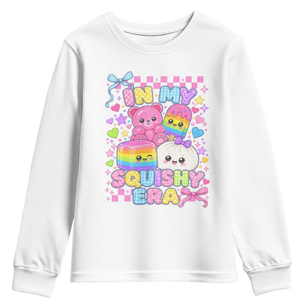In My Squishy Era Youth Sweatshirt Cute Kawaii Pastel Dumpling Graphic