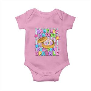 Squishy Lovers Baby Onesie Dont Let Anyone Dull Your Sparkle Cute Rainbow Dumpling Graphic