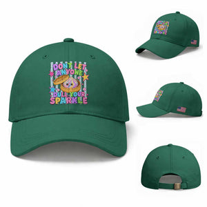 Squishy Lovers Baseball Cap Dont Let Anyone Dull Your Sparkle Cute Rainbow Dumpling Graphic