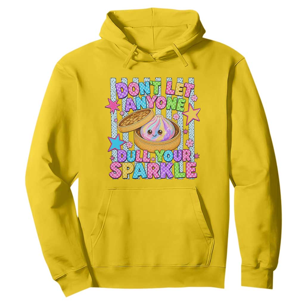 Squishy Lovers Hoodie Dont Let Anyone Dull Your Sparkle Cute Rainbow Dumpling Graphic