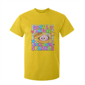 Squishy Lovers T Shirt For Kid Dont Let Anyone Dull Your Sparkle Cute Rainbow Dumpling Graphic