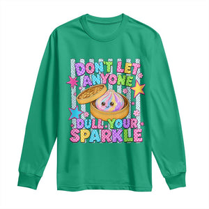Squishy Lovers Long Sleeve Shirt Dont Let Anyone Dull Your Sparkle Cute Rainbow Dumpling Graphic