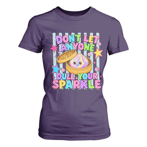 Squishy Lovers T Shirt For Women Dont Let Anyone Dull Your Sparkle Cute Rainbow Dumpling Graphic