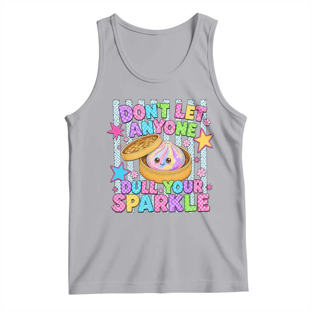 Squishy Lovers Tank Top Dont Let Anyone Dull Your Sparkle Cute Rainbow Dumpling Graphic